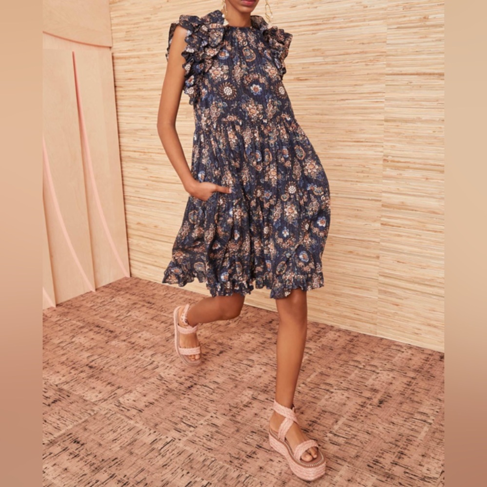 ULLA JOHNSON Adele Dress in Twilight - Picture 2 of 12